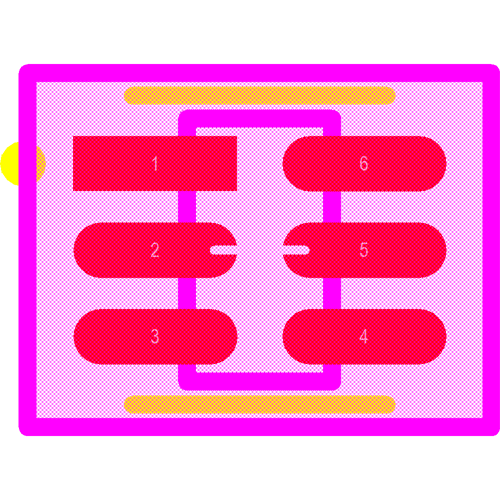 TPD4E001QDBVRQ1 Footprint - Texas Instruments