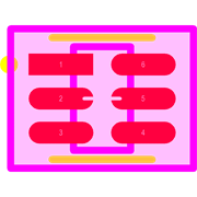 TPD4E001QDBVRQ1 Footprint - Texas Instruments