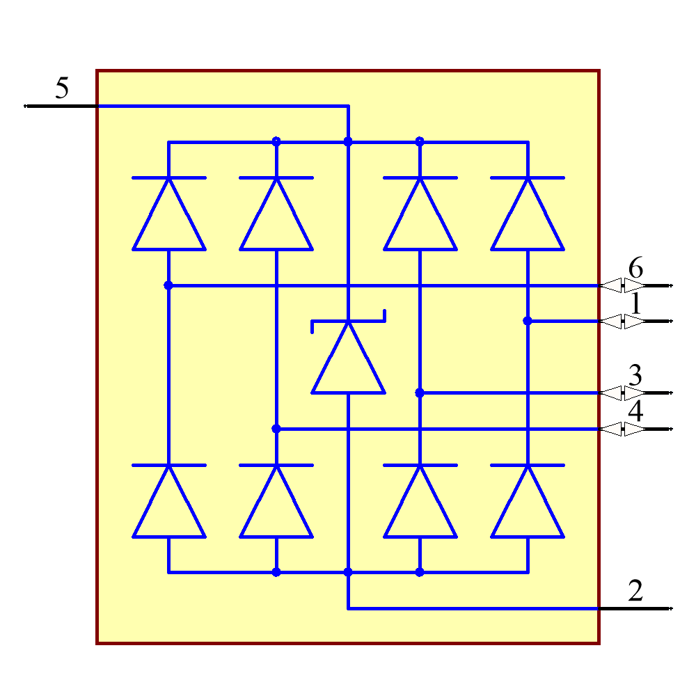 TPD4E001QDBVRQ1 Symbol - Texas Instruments