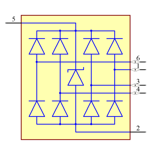 TPD4E001QDBVRQ1 Symbol - Texas Instruments