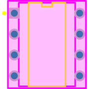 LTC485IN8#PBF Footprint - Analog Devices