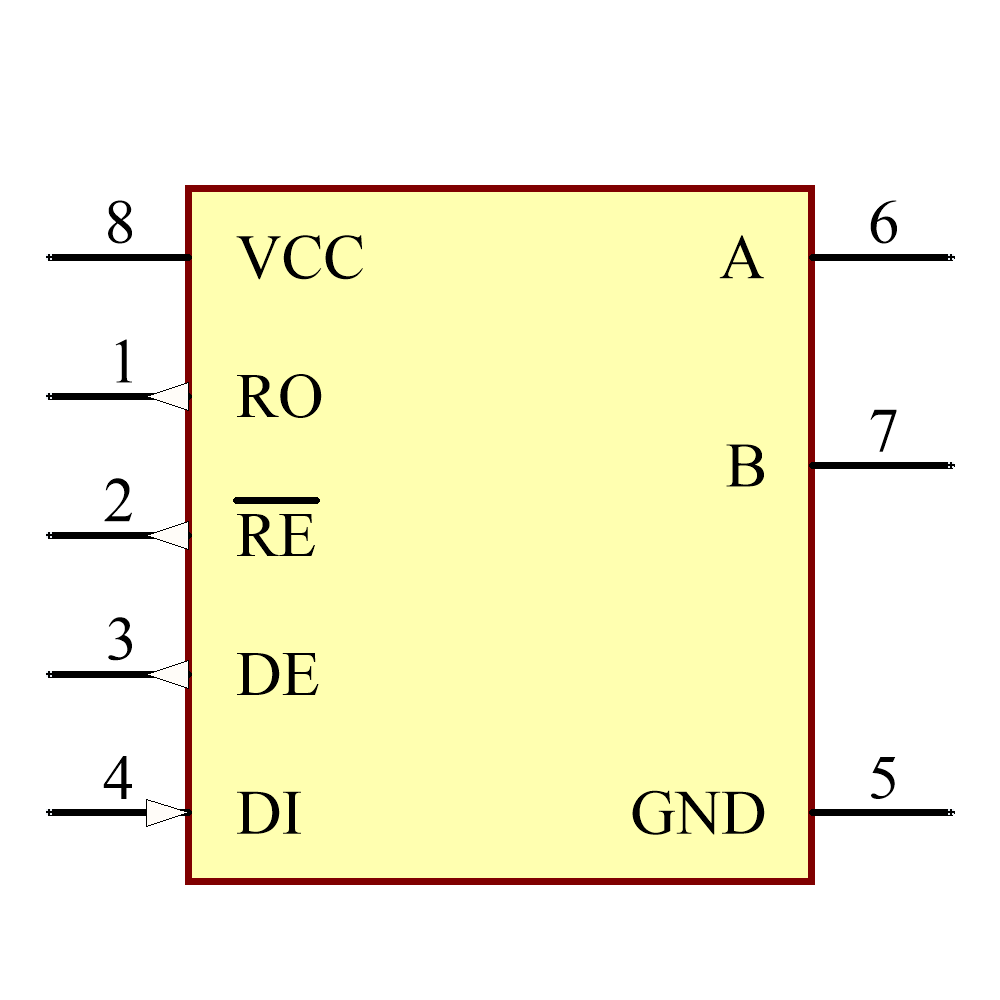 LTC485IN8#PBF Symbol - Analog Devices