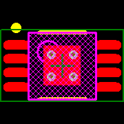 LM5085QMYE/NOPB Footprint - Texas Instruments