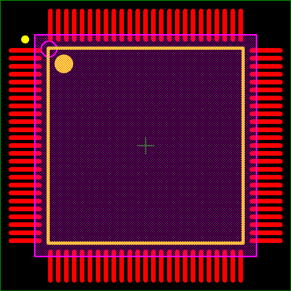 LCMXO640C-3TN100C Footprint - Lattice Semiconductor