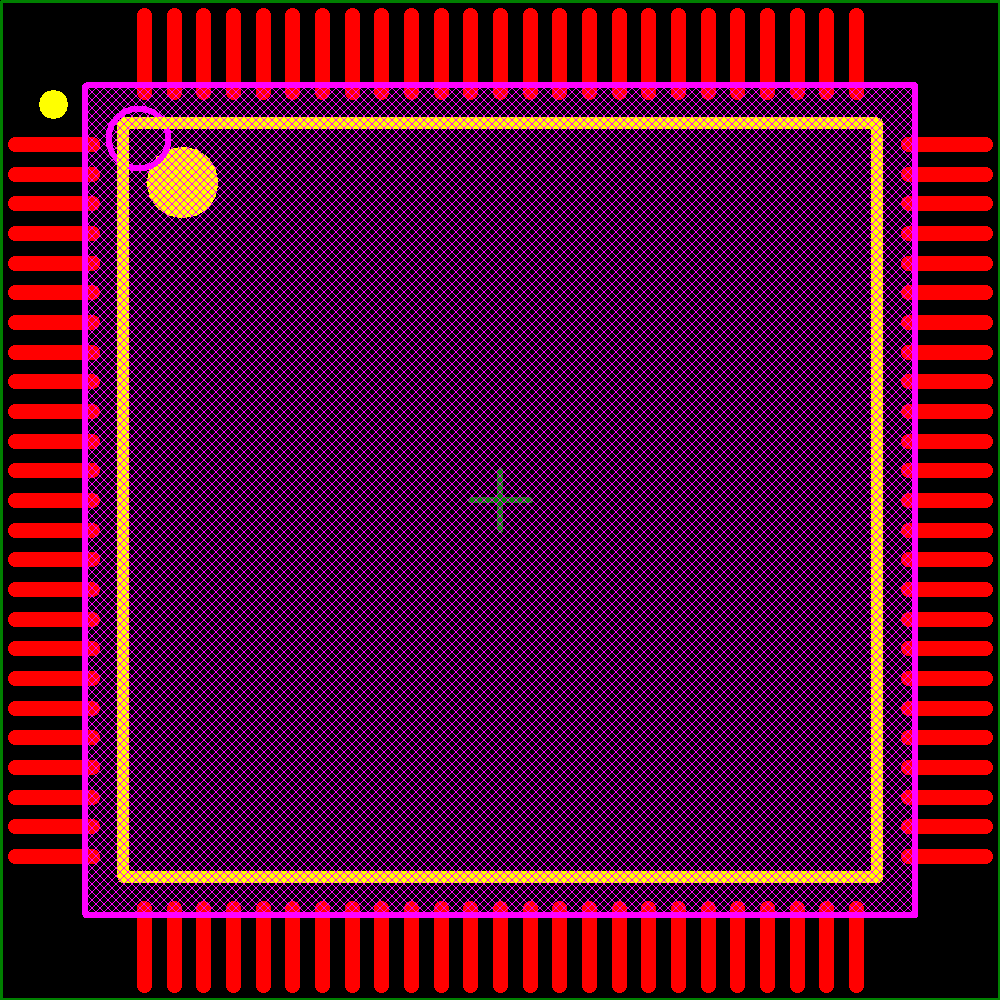 LCMXO640C-3TN100C Footprint - Lattice Semiconductor