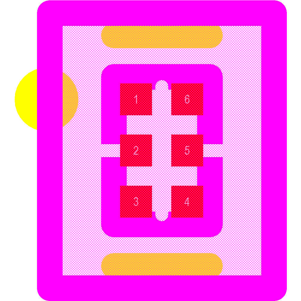 BGA824N6E6327XTSA1 Footprint - Infineon