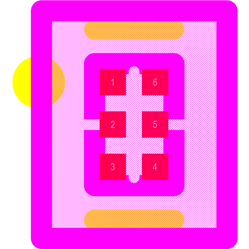 BGA824N6E6327XTSA1 Footprint - Infineon