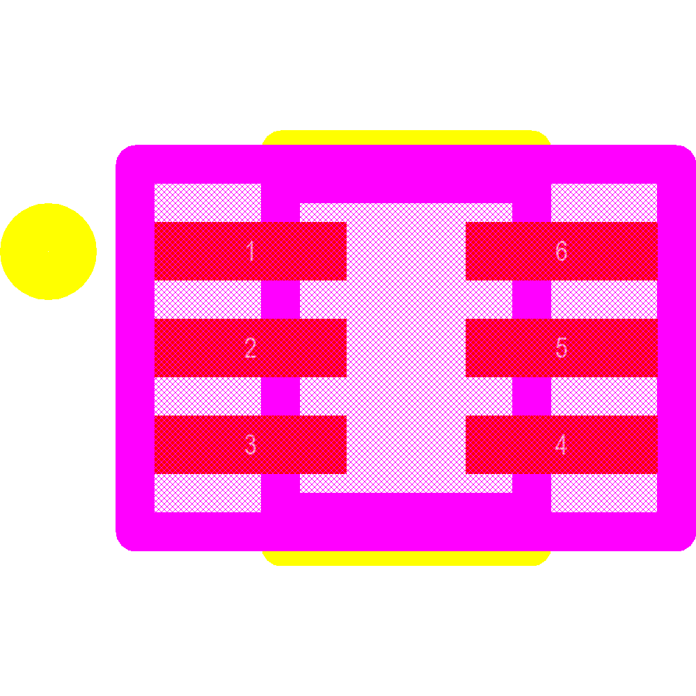 ESDALC6V1P6 Footprint - STMicroelectronics