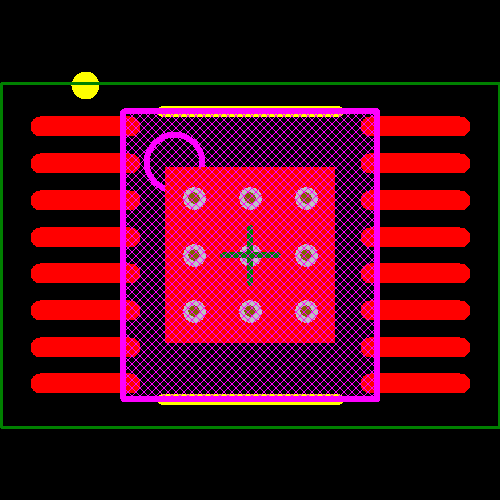 LM25088MH-1/NOPB Footprint - Texas Instruments