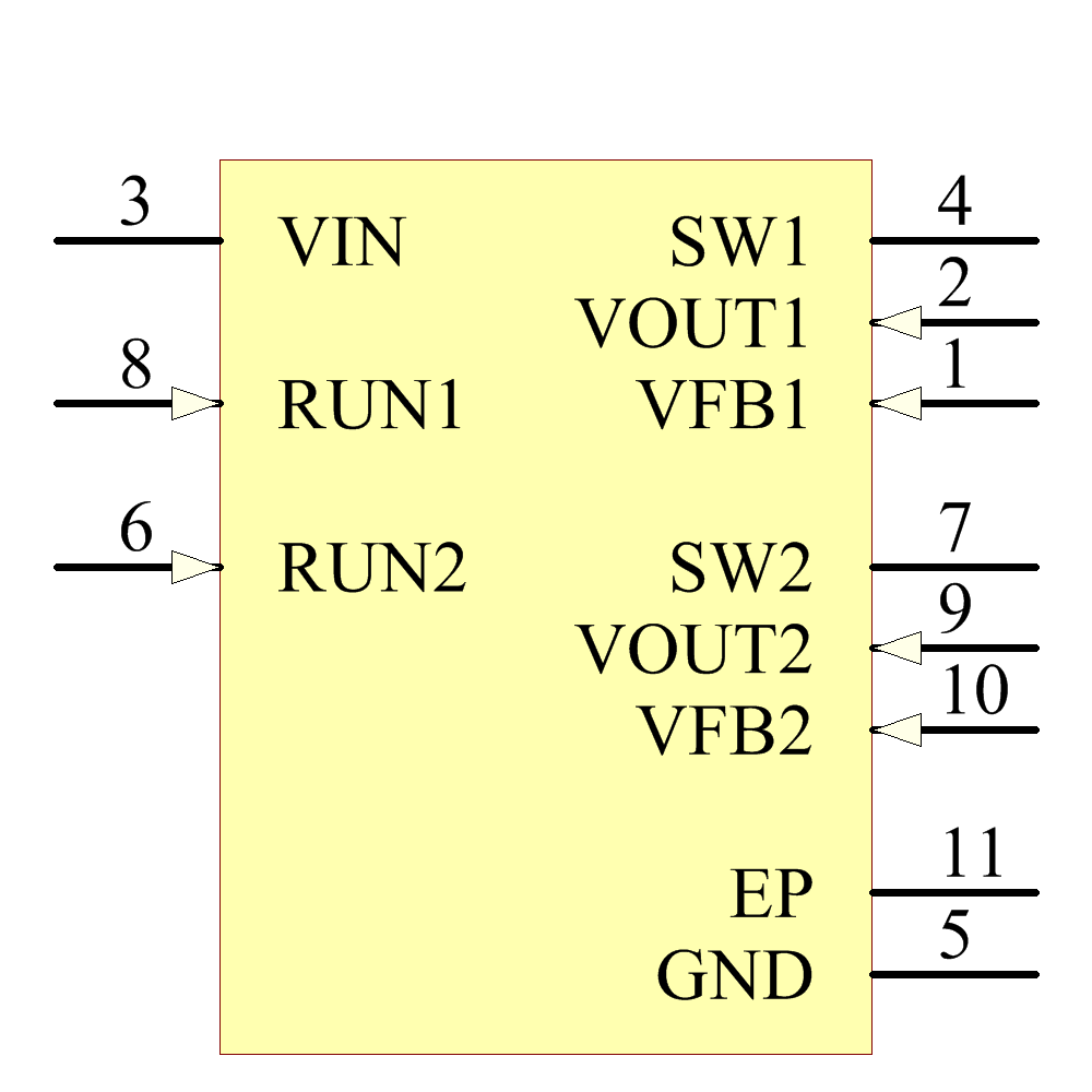 LTC3548EDD-1#PBF Symbol - Analog Devices