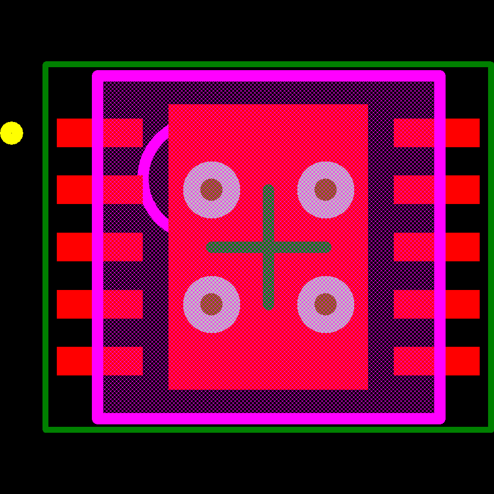 C8051F521-C-IM Footprint - Silicon Lab