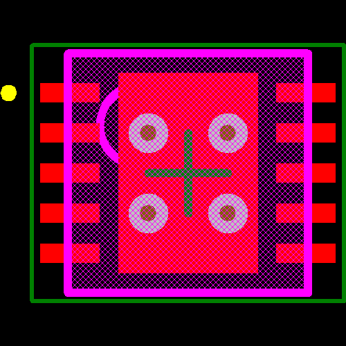 C8051F521-C-IM Footprint - Silicon Lab