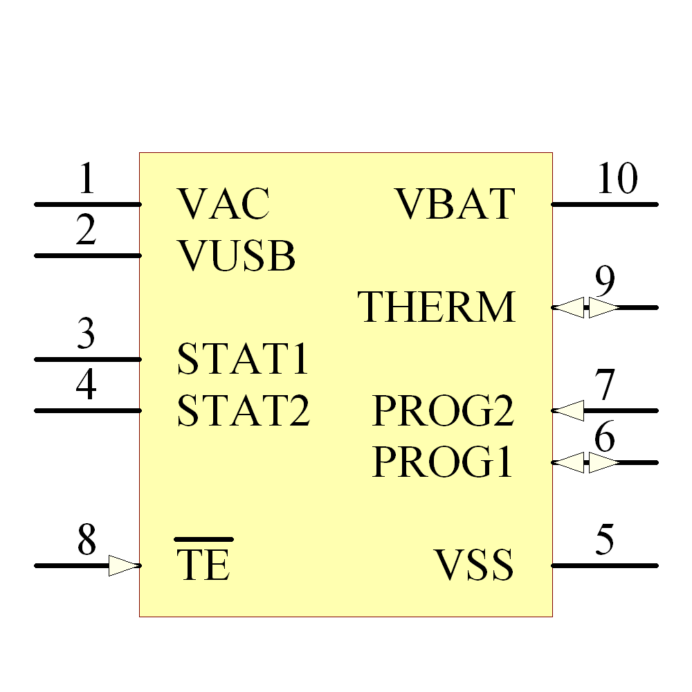 MCP73838-FCI/UN Symbol - Microchip