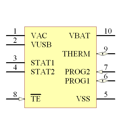MCP73838-FCI/UN Symbol - Microchip