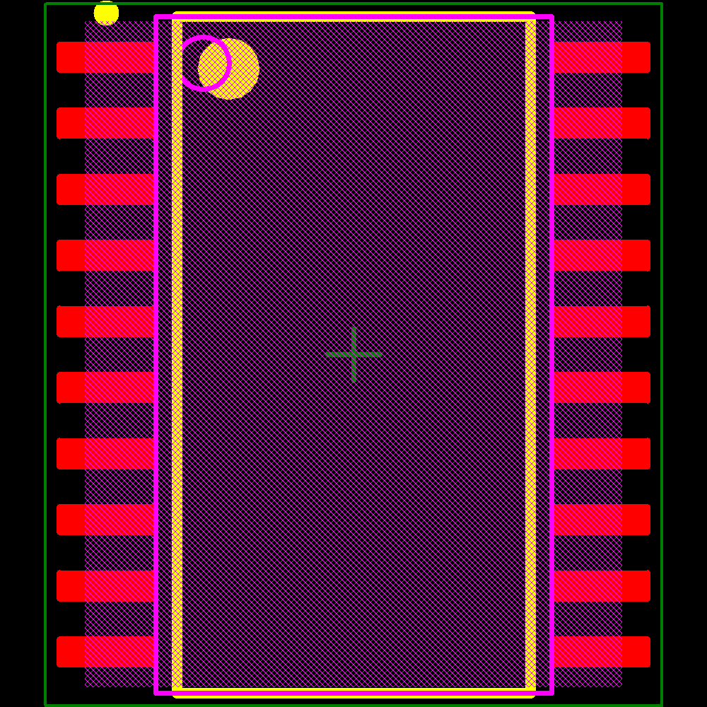 TPIC6596DWRG4 Footprint - Texas Instruments