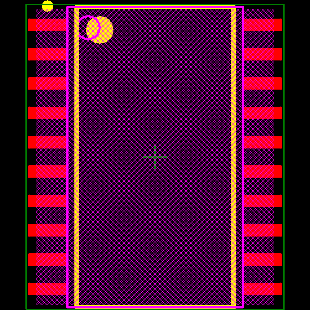 TPIC6596DWRG4 Footprint - Texas Instruments