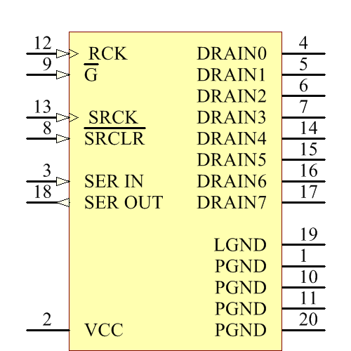 TPIC6596DWRG4 Symbol - Texas Instruments