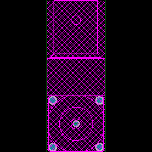 51K204-400A5 Footprint - Rosenberger