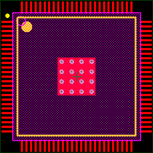 SI5369C-C-GQR Footprint - Silicon Lab