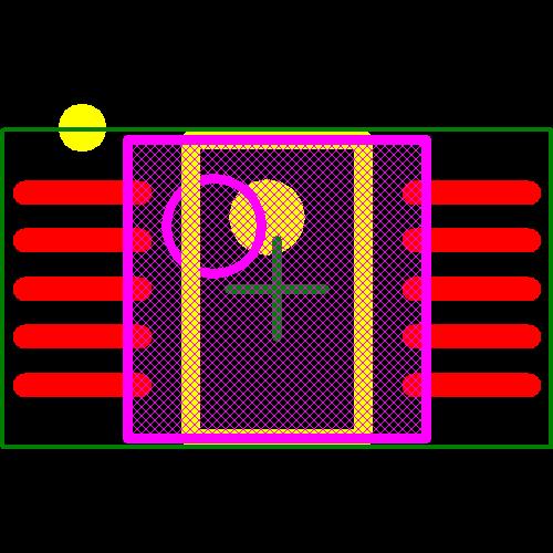MCP73834-GPI/UN Footprint - Microchip