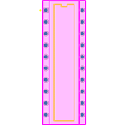 TPIC6B595N Footprint - Texas Instruments