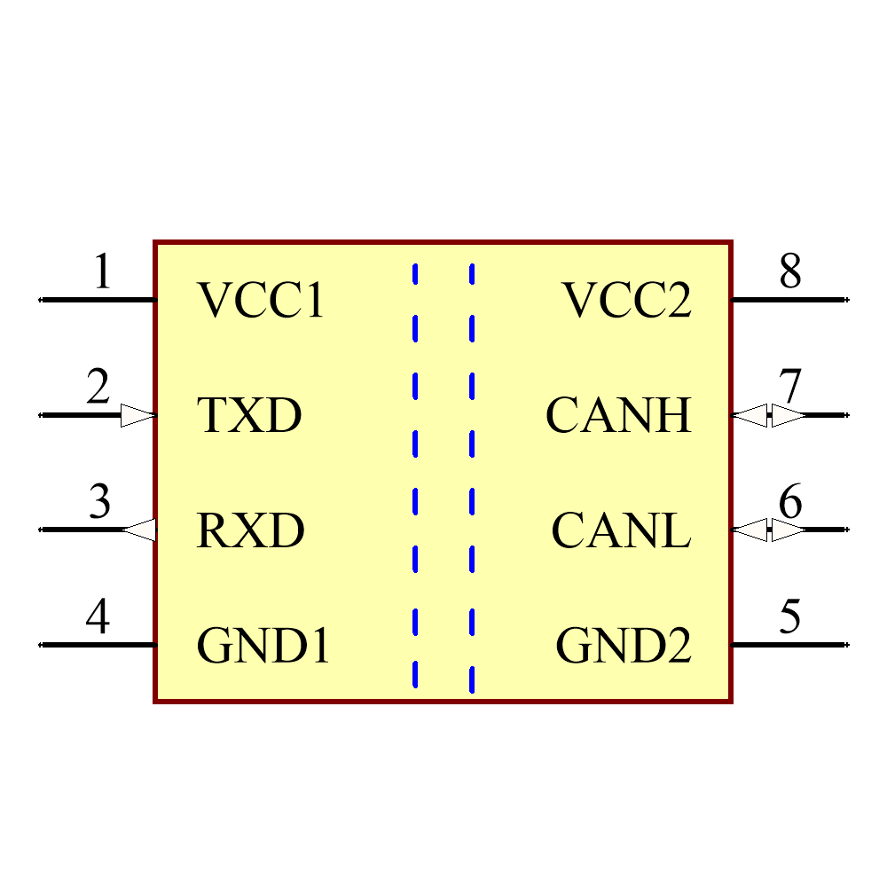 ISO1042DWVR Symbol - Texas Instruments