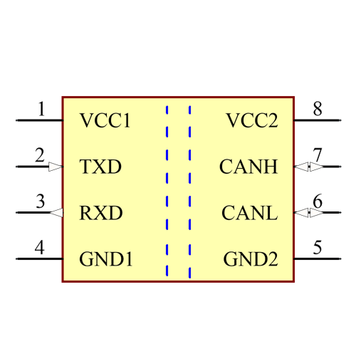 ISO1042DWVR Symbol - Texas Instruments