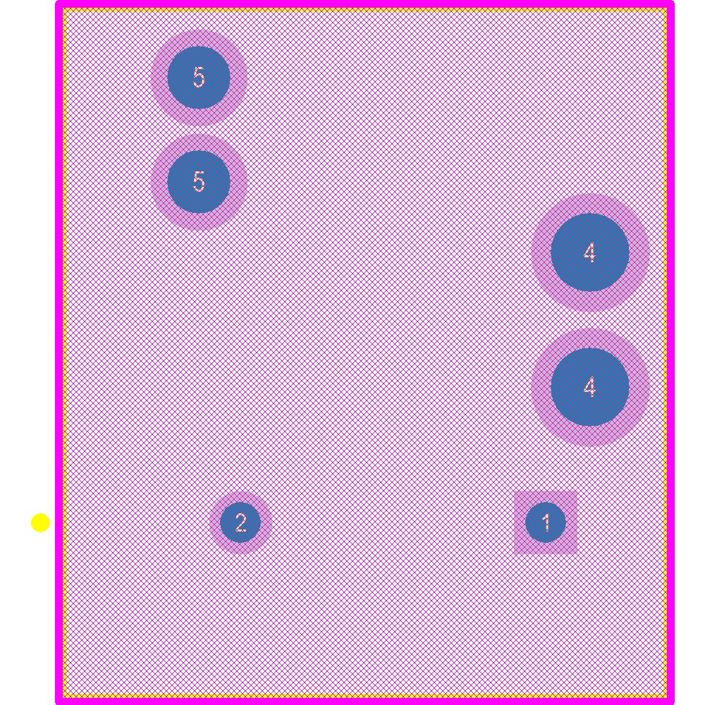 V23201C1001A502 Footprint - TE Connectivity