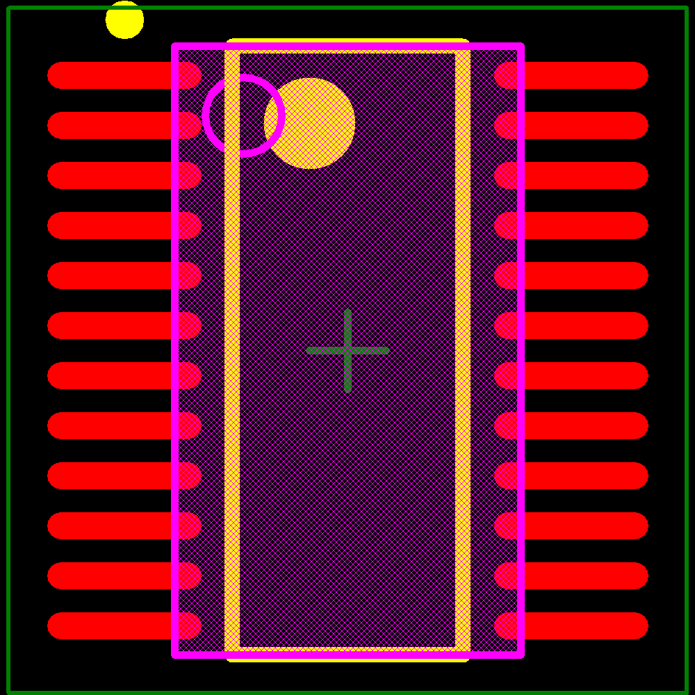 CAT9555YI-T2 Footprint - onsemi