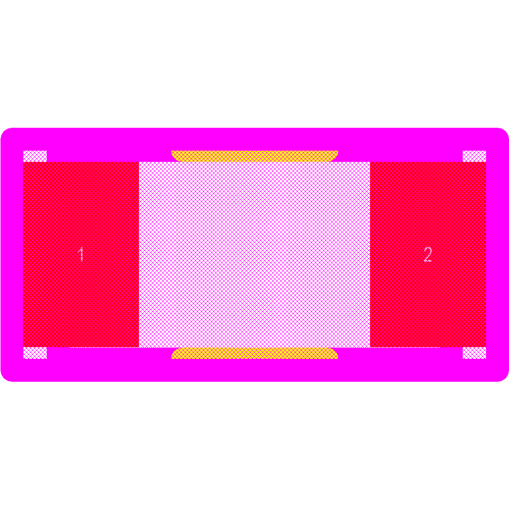 NANOSMDC016F-2 Footprint - Littelfuse