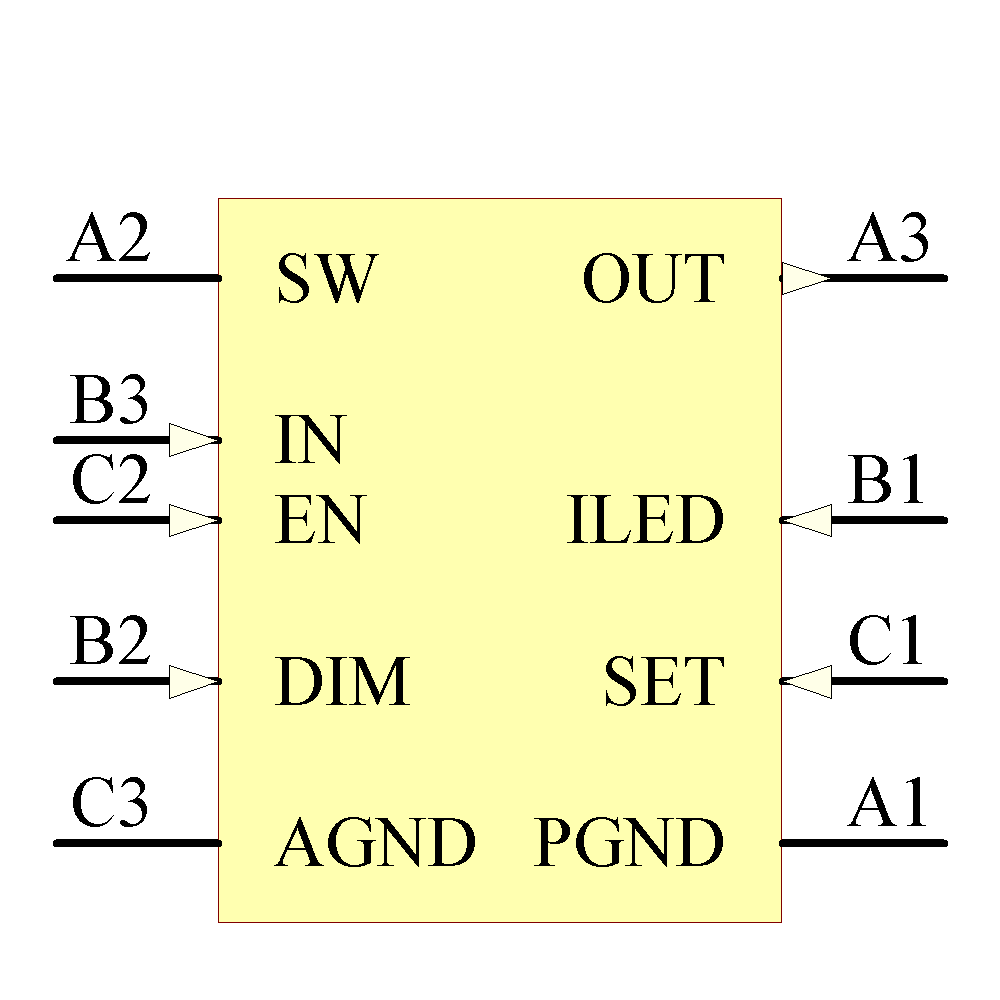 LM3508TLX/NOPB Symbol - Texas Instruments