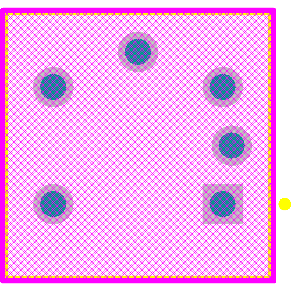 B3W-9002-Y1N Footprint - Omron