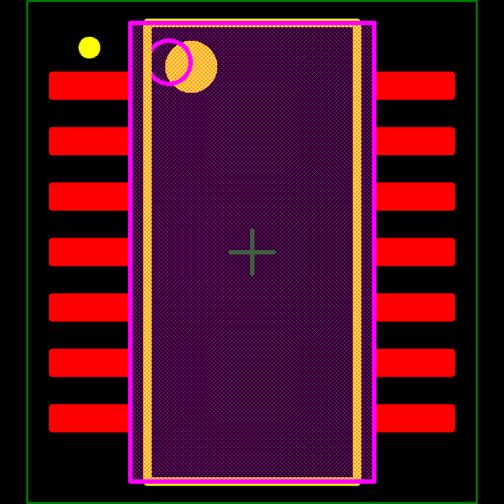SN74HC86NSR Footprint - Texas Instruments