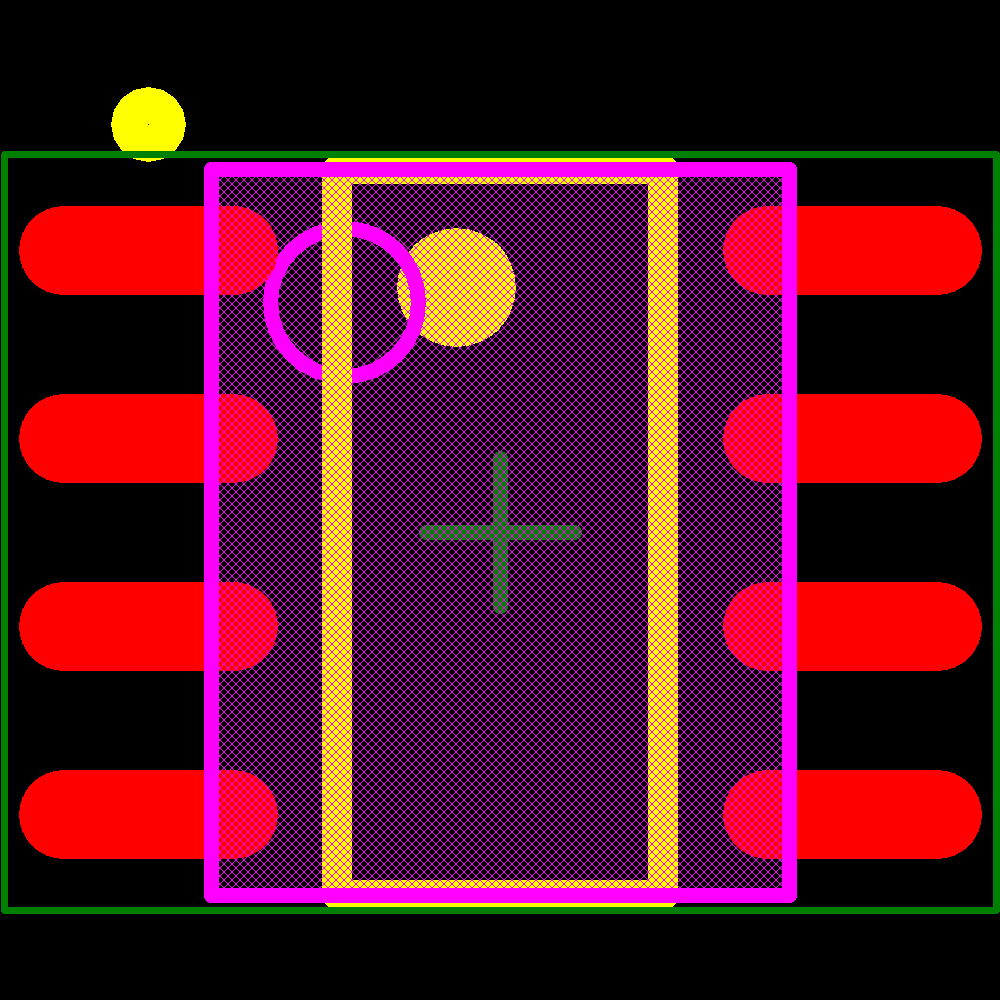 93AA76B-I/SN Footprint - Microchip