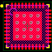 TLC5951RHAR Footprint - Texas Instruments