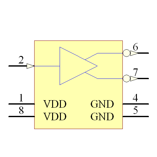 MCP1406T-E/MF Symbol - Microchip