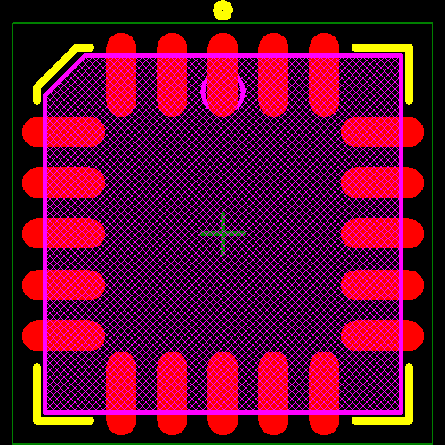 SNJ54BCT374FK Footprint - Texas Instruments