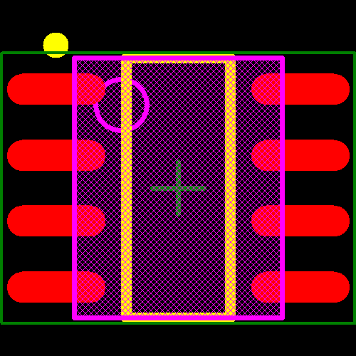 SI8710AC-B-IS Footprint - Silicon Lab