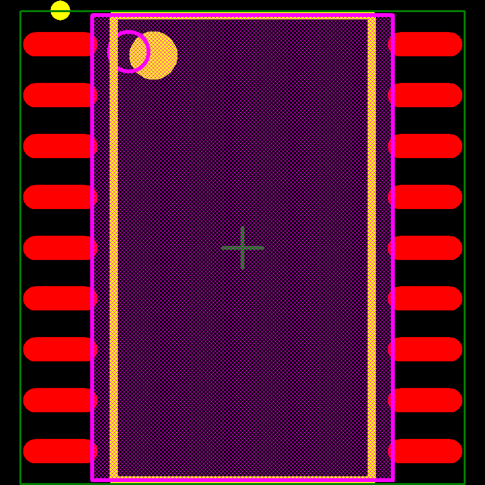PIC16F628T-04/SO Footprint - Microchip