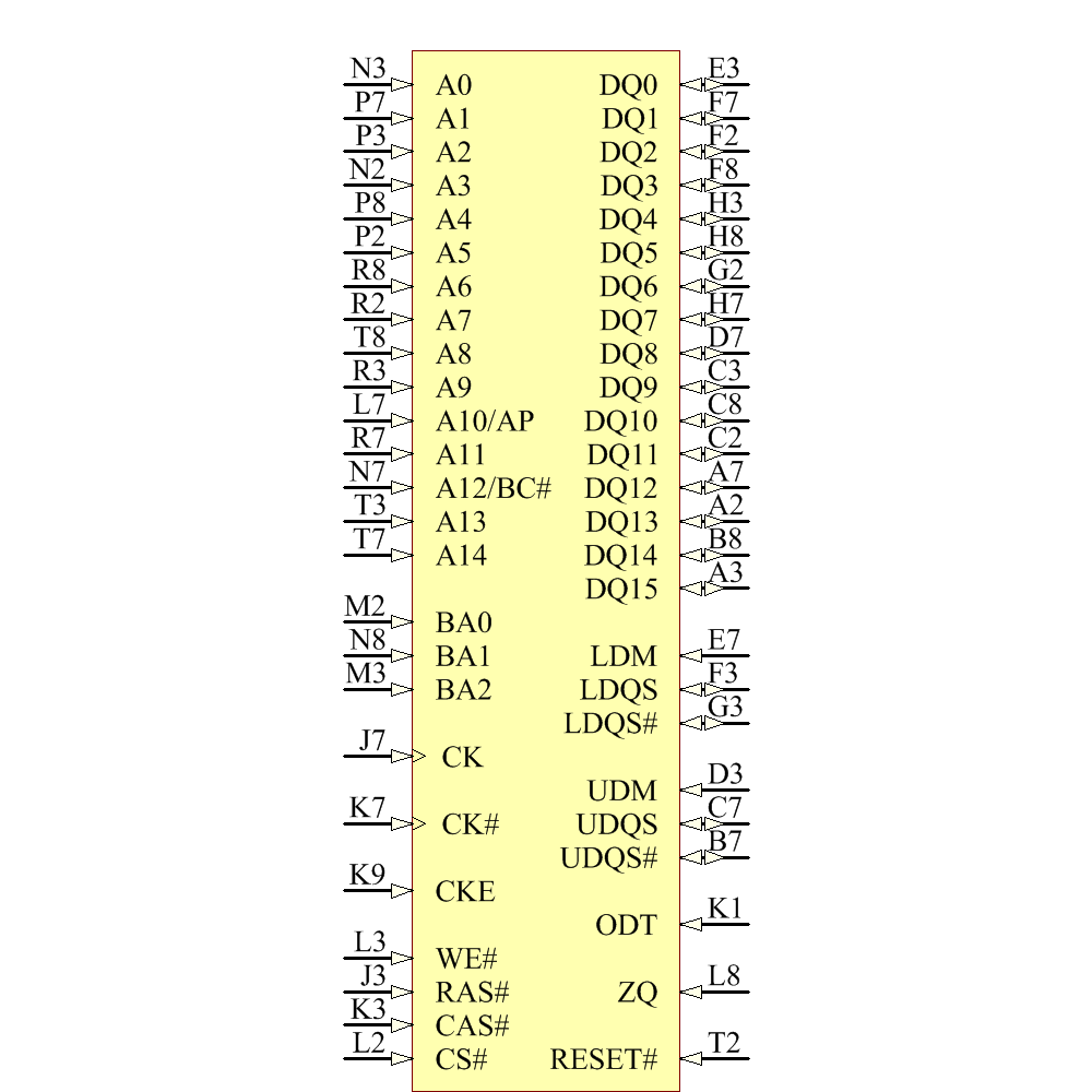 MT41K256M16LY-107:N Symbol - Micron