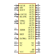 TLC5940RHBRG4 Symbol - Texas Instruments