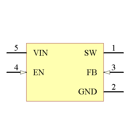 LM2831YMFX/NOPB Symbol - Texas Instruments