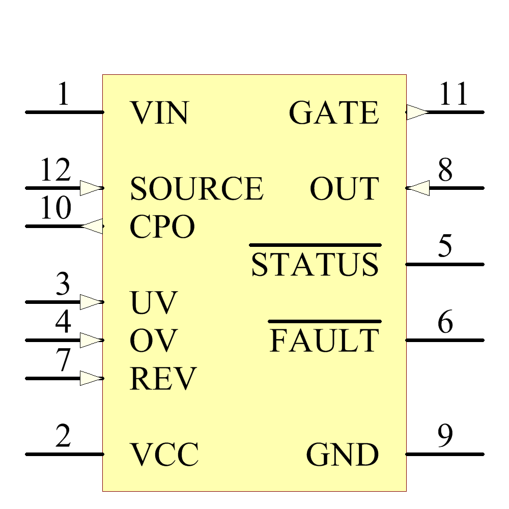 LTC4352HMS#TRPBF Symbol - Analog Devices