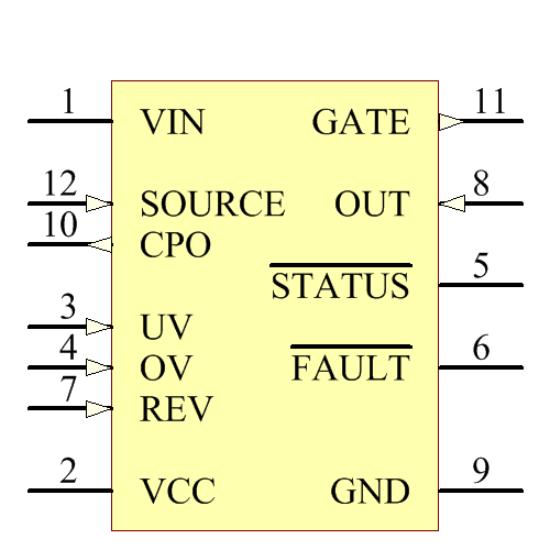 LTC4352HMS#TRPBF Symbol - Analog Devices