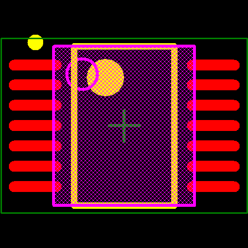 TL497ACPWR Footprint - Texas Instruments