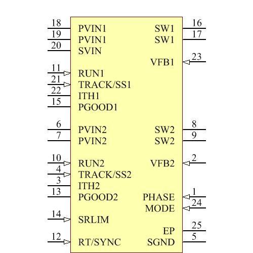 LTC3615EFE#TRPBF Symbol - Analog Devices