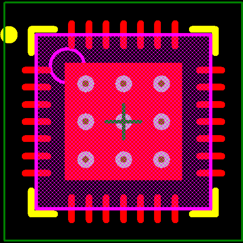 Z8F043AQJ020EG Footprint - Zilog
