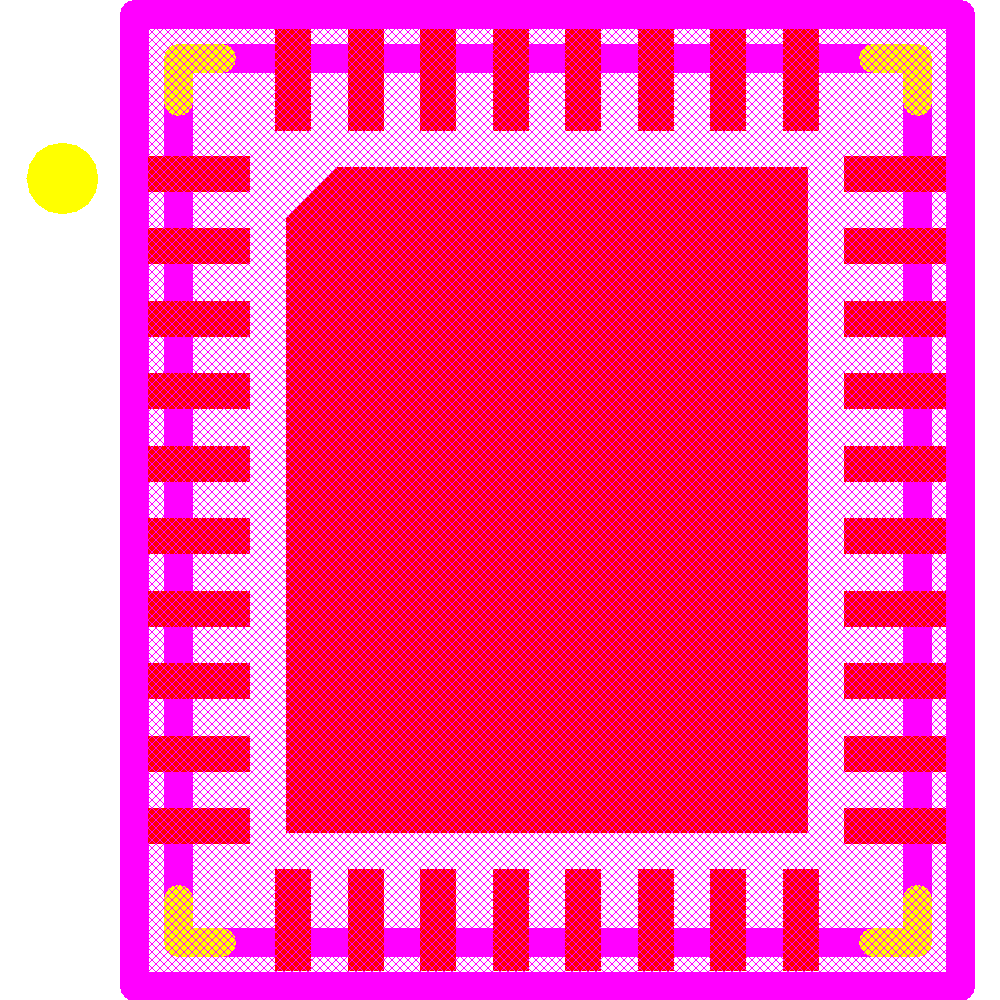LT3744IUHE#TRPBF Footprint - Analog Devices
