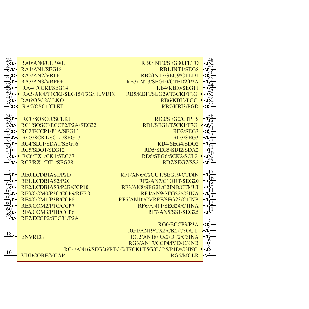 PIC18F66K90-I/PT Symbol - Microchip