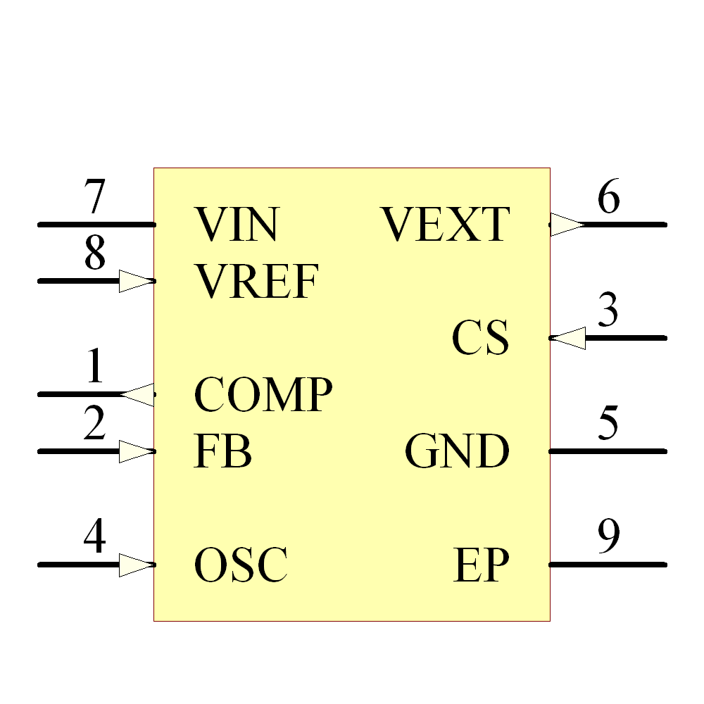 MCP1630V-E/MC Symbol - Microchip